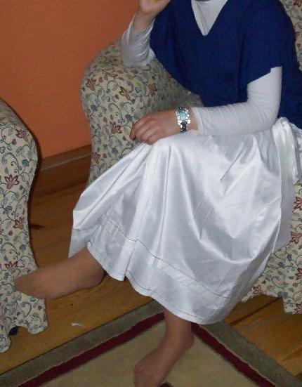 16P Kopftuch Frau Feet Turkish hijab turbanli ayak soles 2