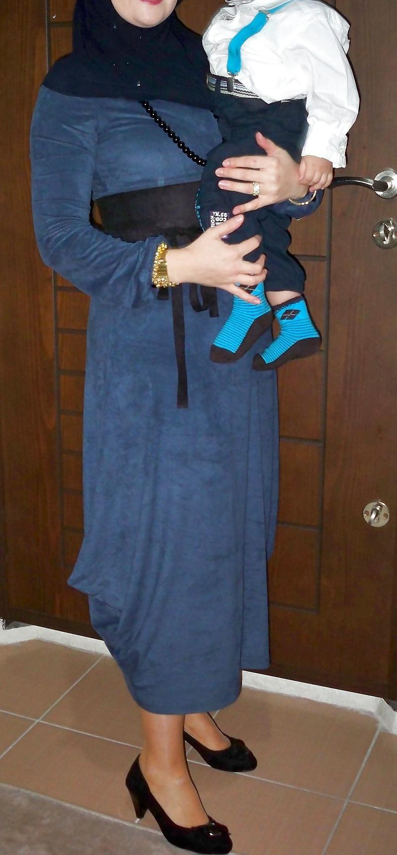 16P Kopftuch Frau Feet Turkish hijab turbanli ayak soles 2