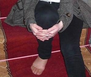 16P Kopftuch Frau Feet Turkish hijab turbanli ayak soles 2