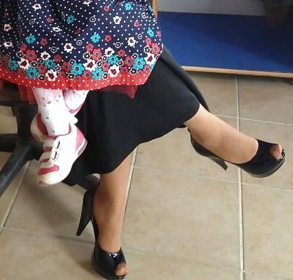16P Kopftuch Frau Feet Turkish hijab turbanli ayak soles 2