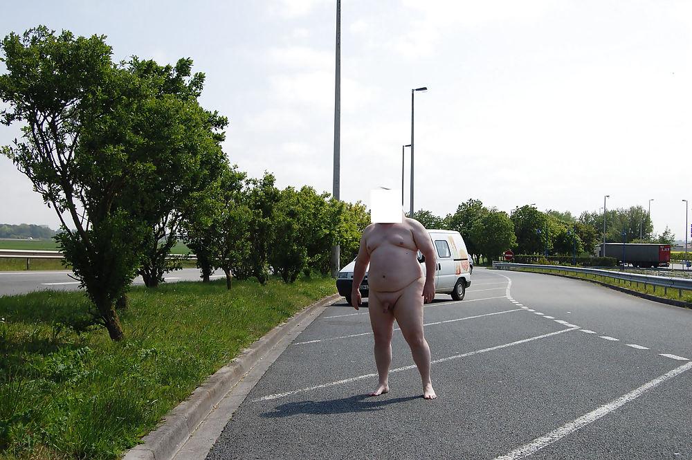 13P Road trip - nude in Public - Exhibitionist