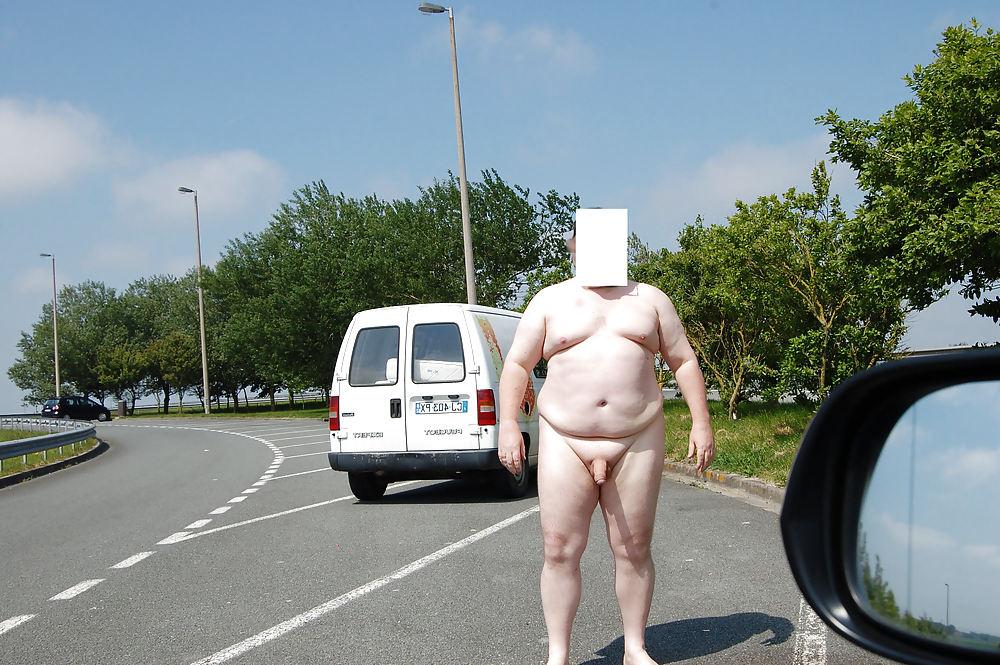 13P Road trip - nude in Public - Exhibitionist