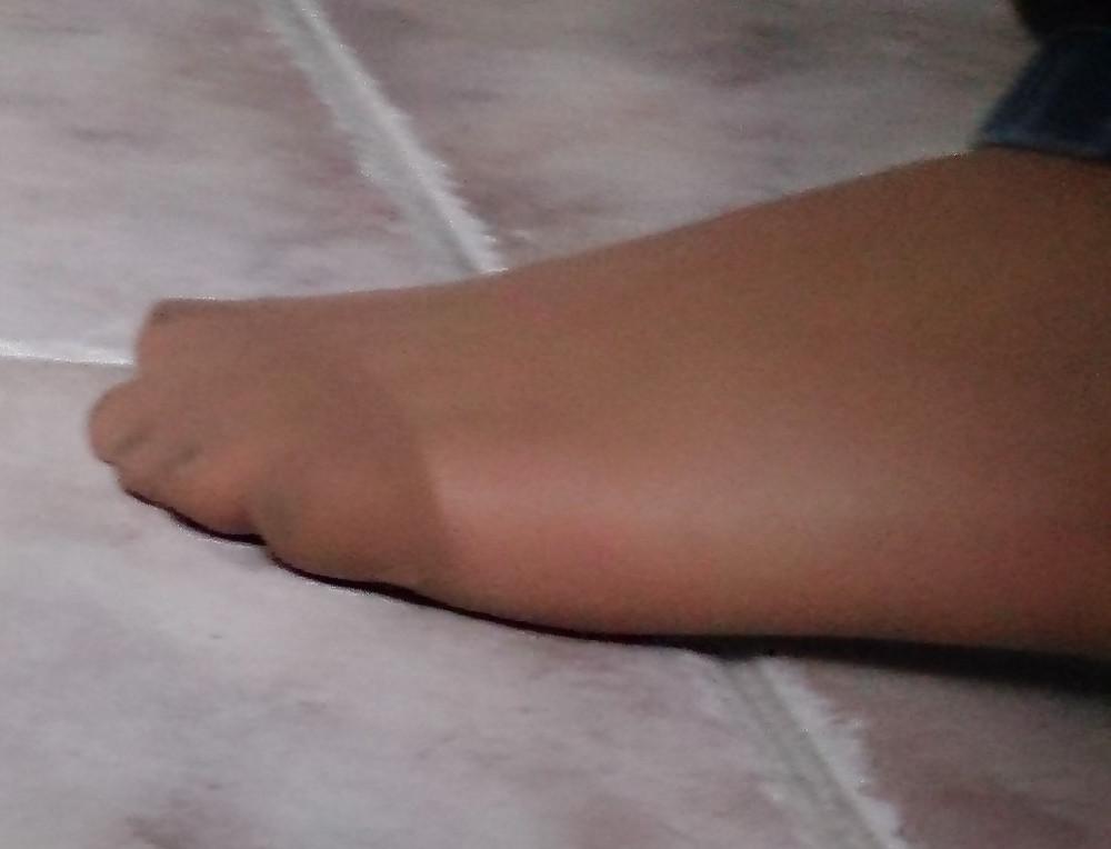 10P Girlfriend nylon feet sockks pantyhose panties