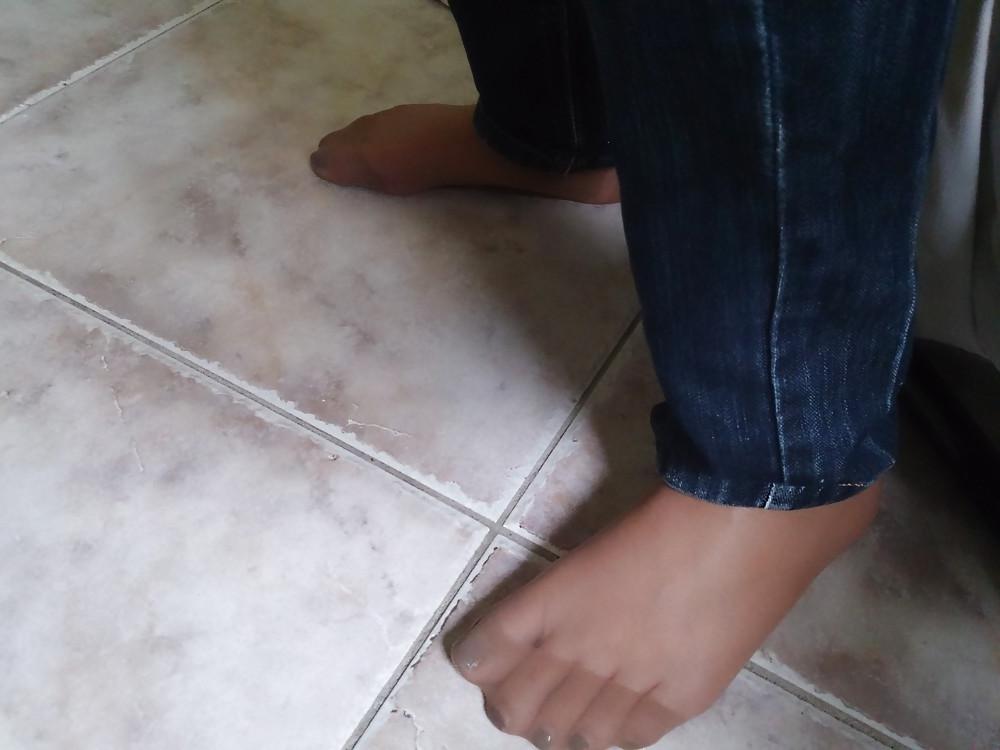 10P Girlfriend nylon feet sockks pantyhose panties