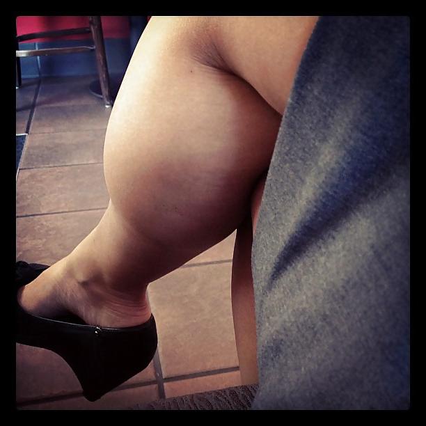 25P Female muscular calves