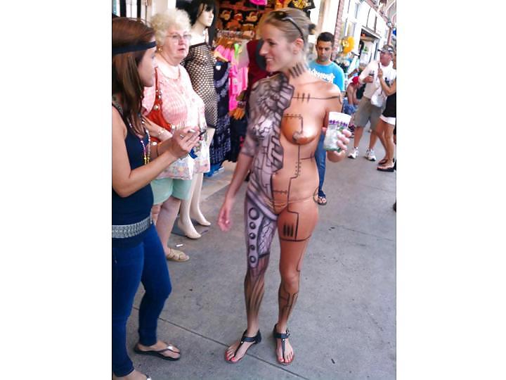 24P Nude Painted Ladies in Public Fetish Gallery 1 