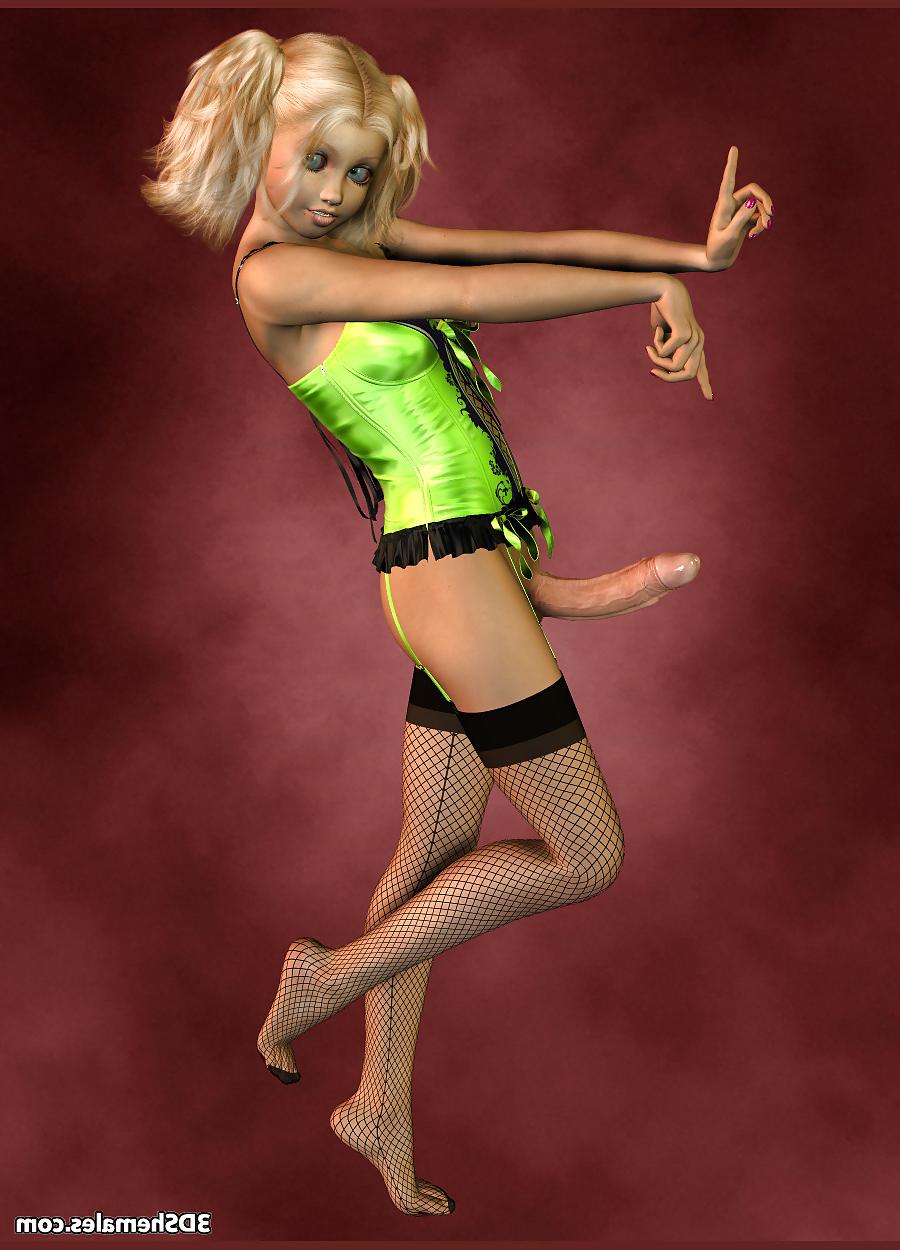 10P 3D Futunari Toon in Lingerie