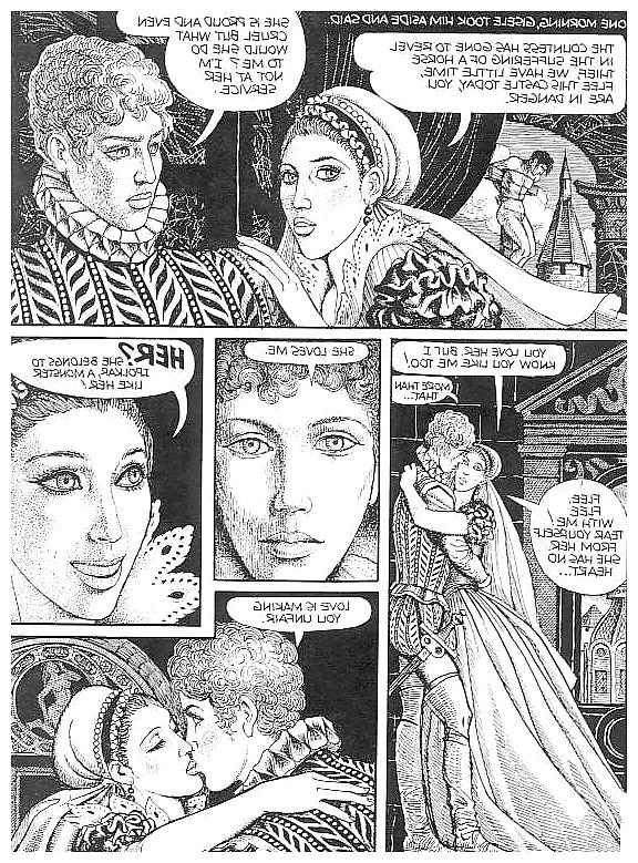 25P Erotic Comic Art 26 - The Countess in Red 