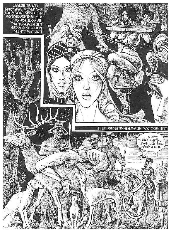 25P Erotic Comic Art 26 - The Countess in Red 