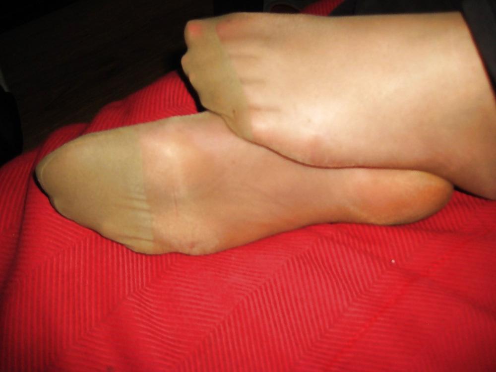 12P Piedi feet foot stopy nylons pantychose wife
