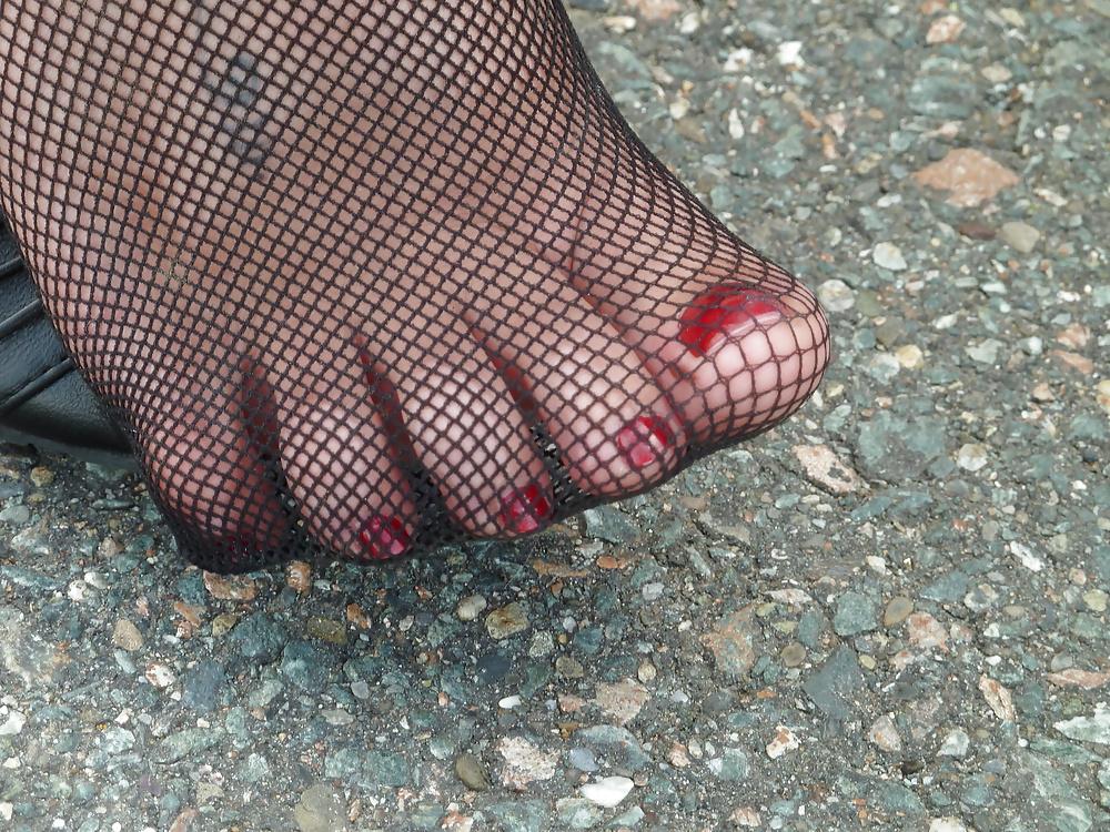 15P Teen feet sexy stockings