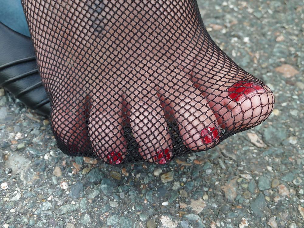 15P Teen feet sexy stockings