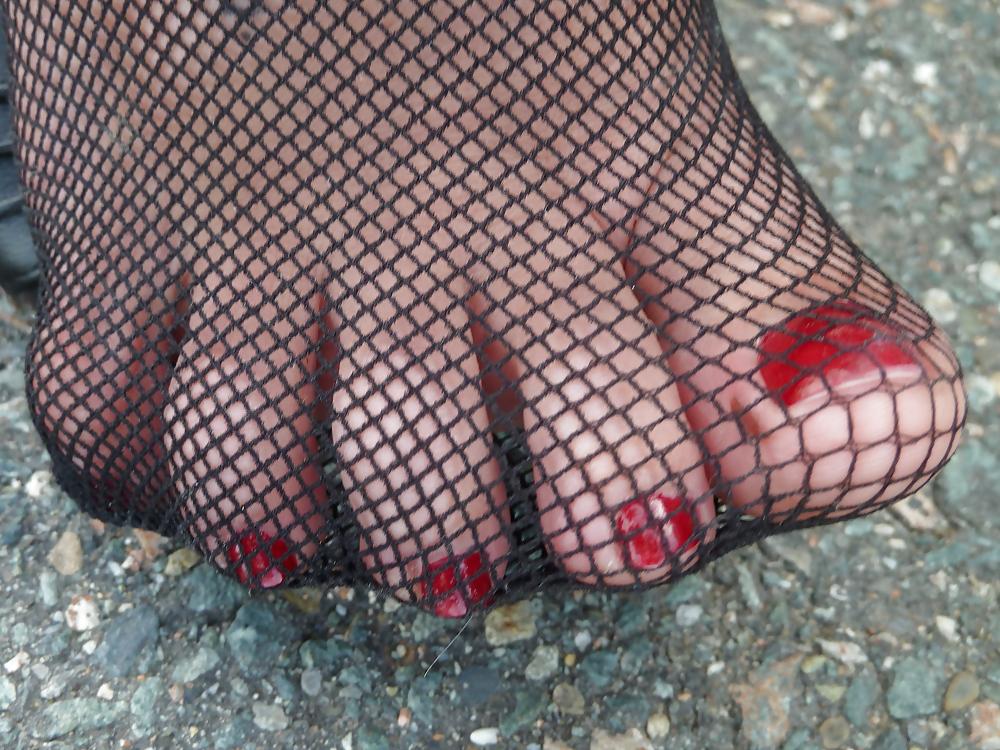 15P Teen feet sexy stockings