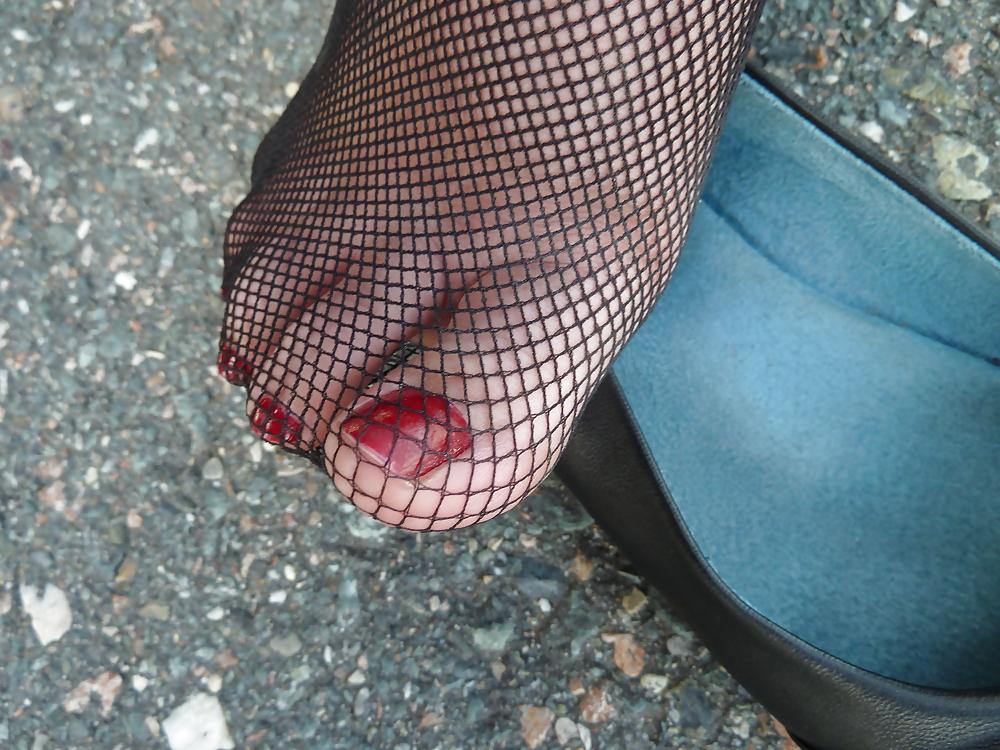 15P Teen feet sexy stockings