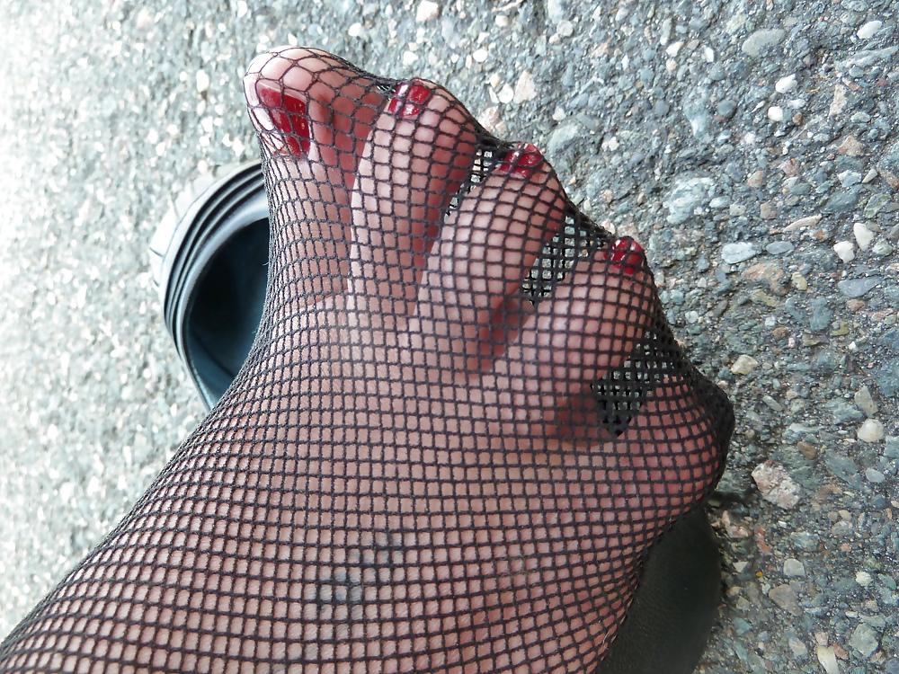 15P Teen feet sexy stockings