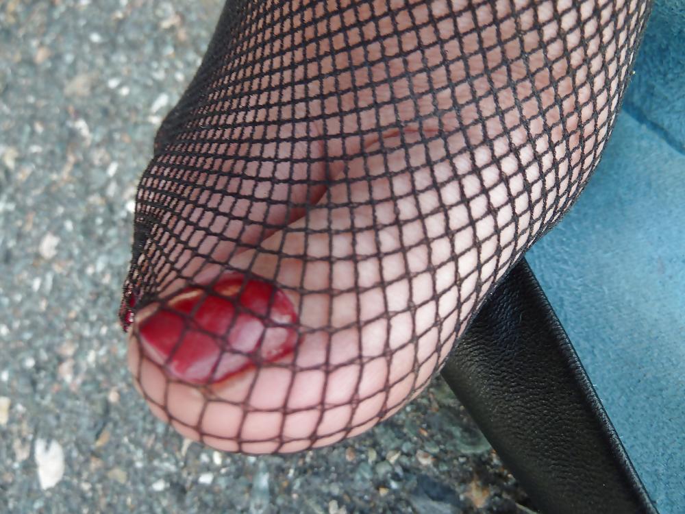 15P Teen feet sexy stockings