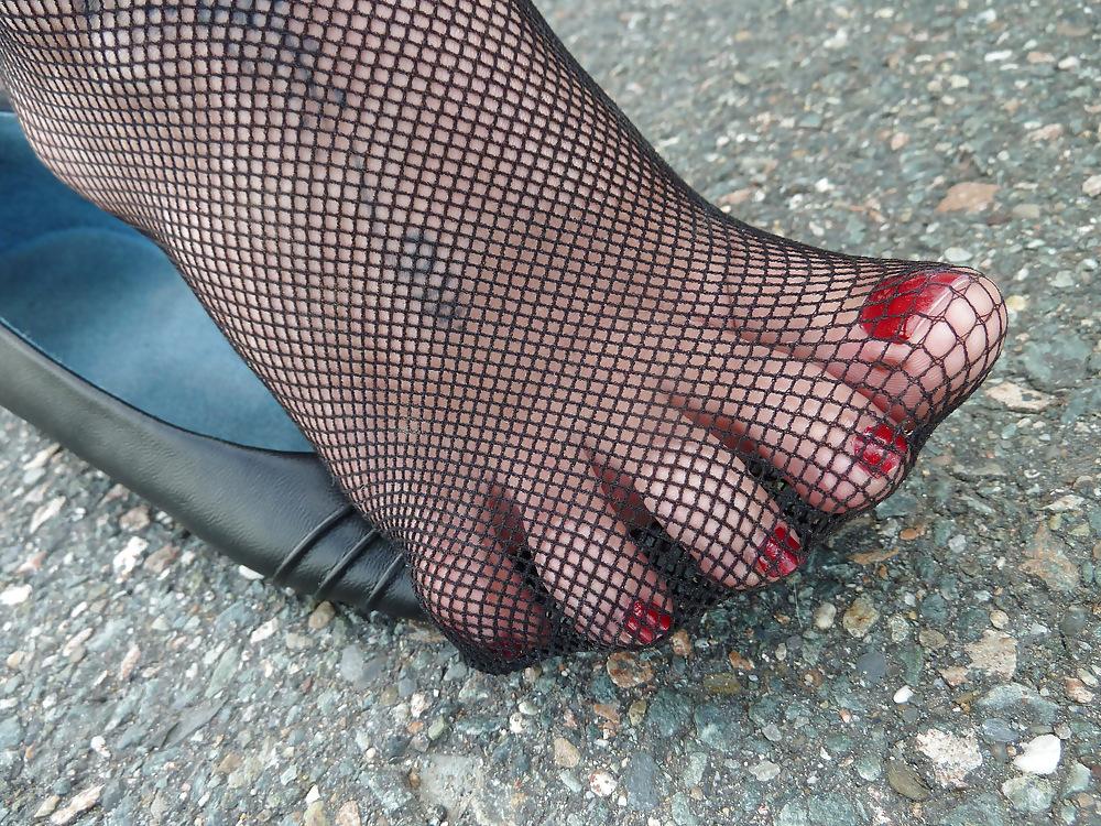 15P Teen feet sexy stockings