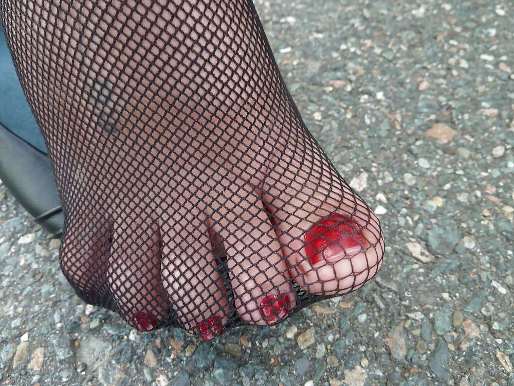 15P Teen feet sexy stockings