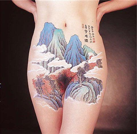 24P Some body Art porn picture outdoor