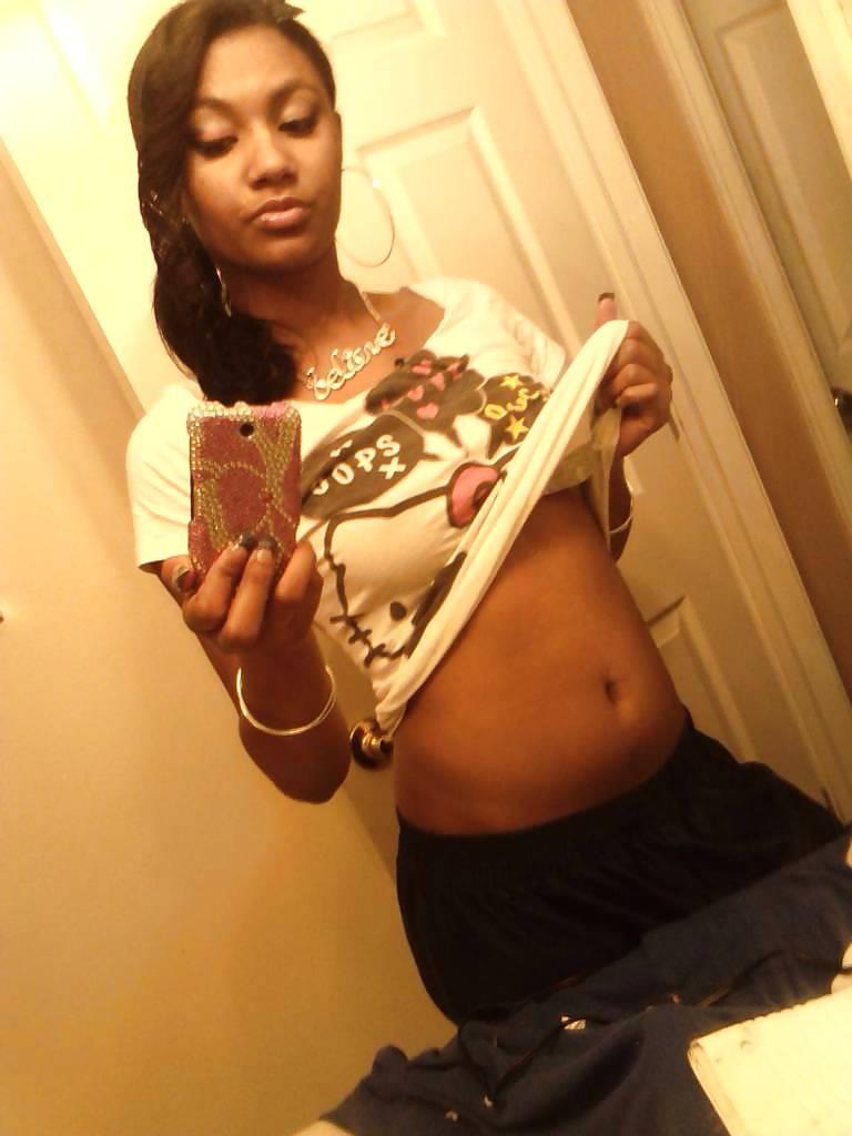 17P cute ebony teen