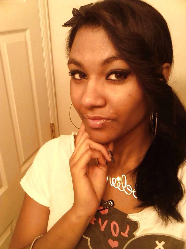 17P cute ebony teen