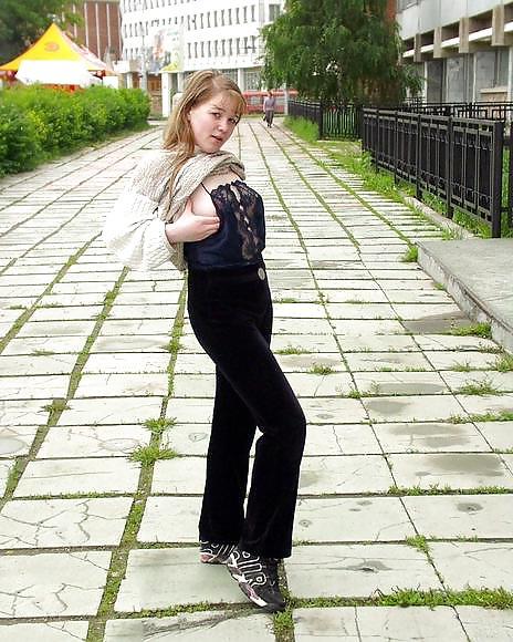 8P Cute Lil' Teen In Public
