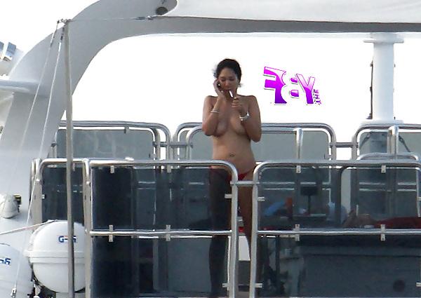 11P Kimora Lee Simmons Topless on a Yacht 