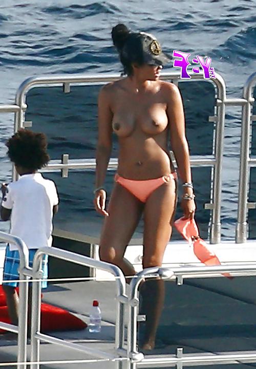 11P Kimora Lee Simmons Topless on a Yacht 