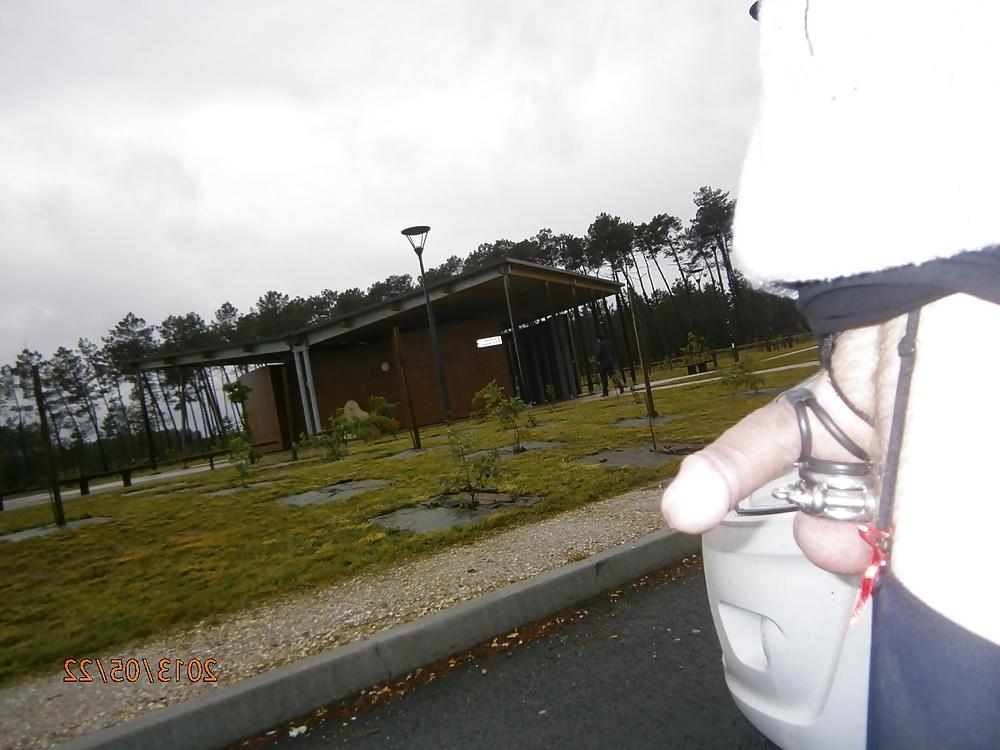 9P Exhibition in public masturbation flashcock outdoor