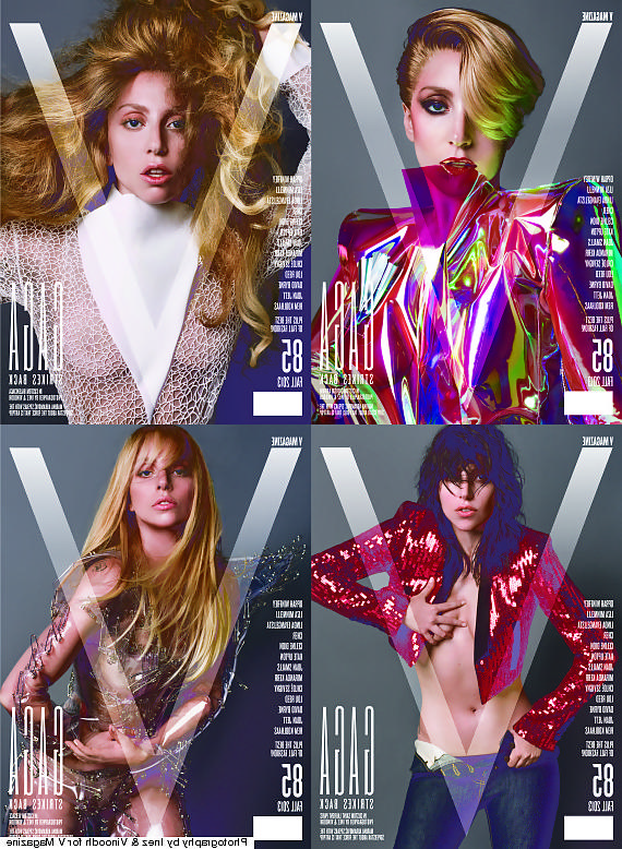 23P Lady Gaga Topless V Magazine Pics