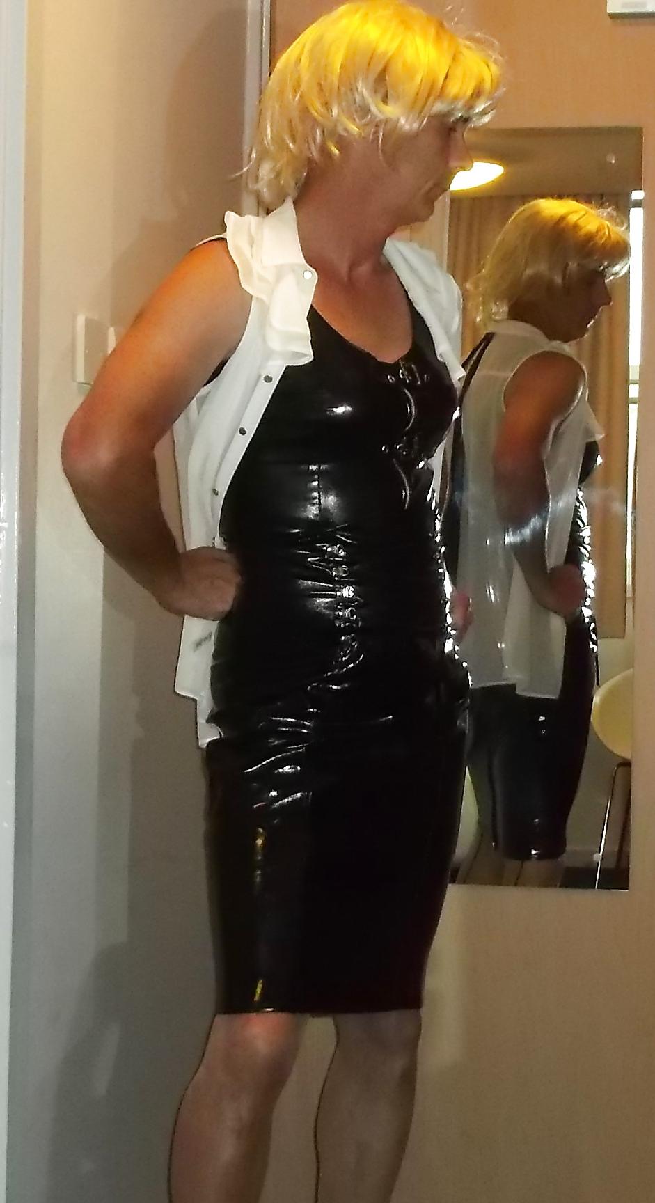 7P Favourite blouse with new pvc outfit