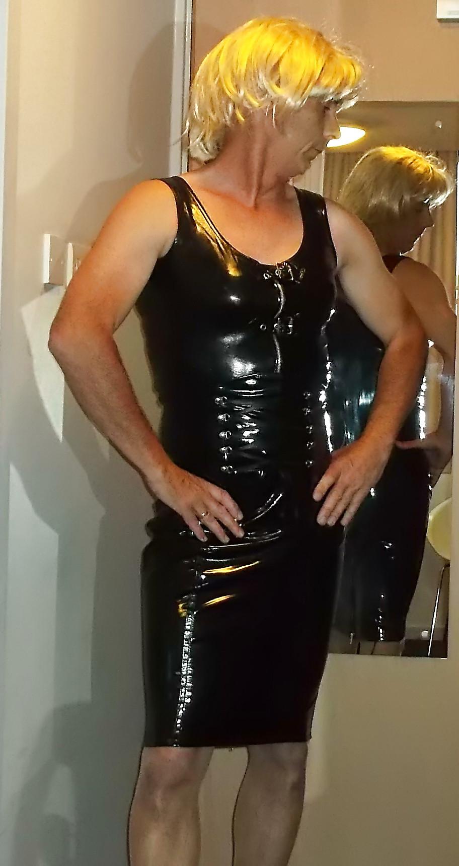 7P Favourite blouse with new pvc outfit