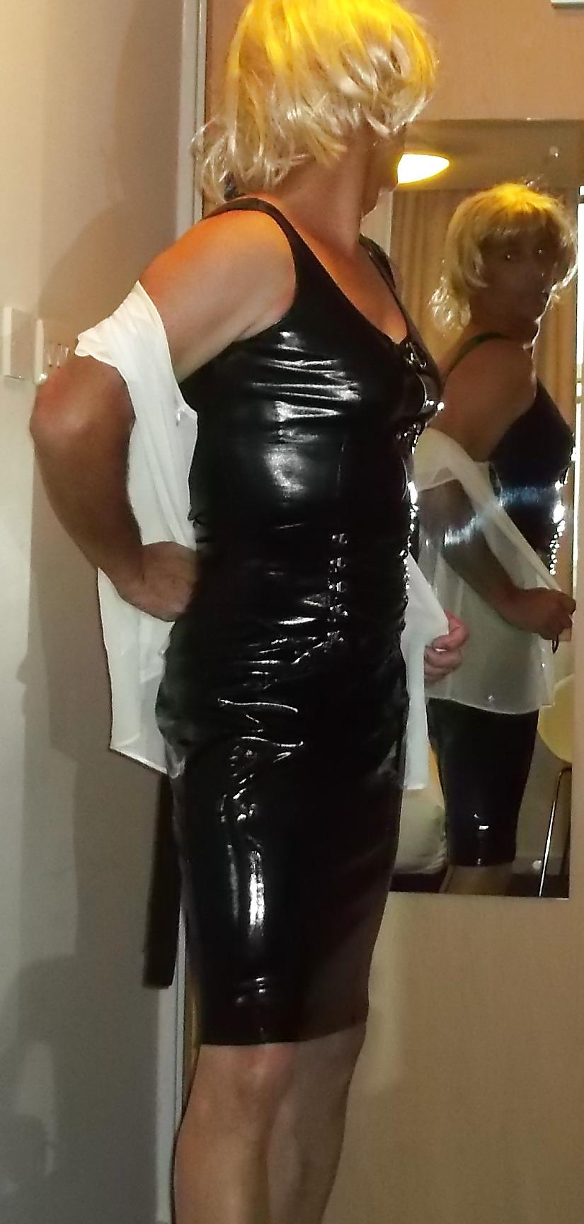 7P Favourite blouse with new pvc outfit