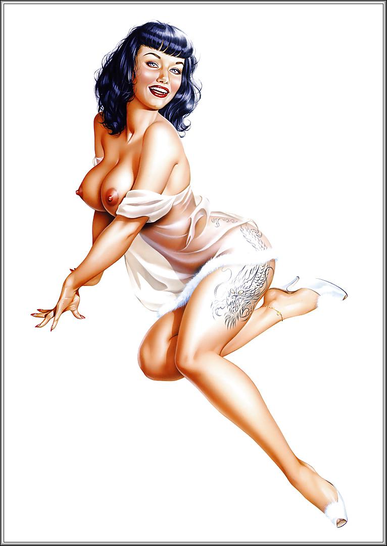 25P Erotic Art - Pinups -  Work by Armando Huerta
