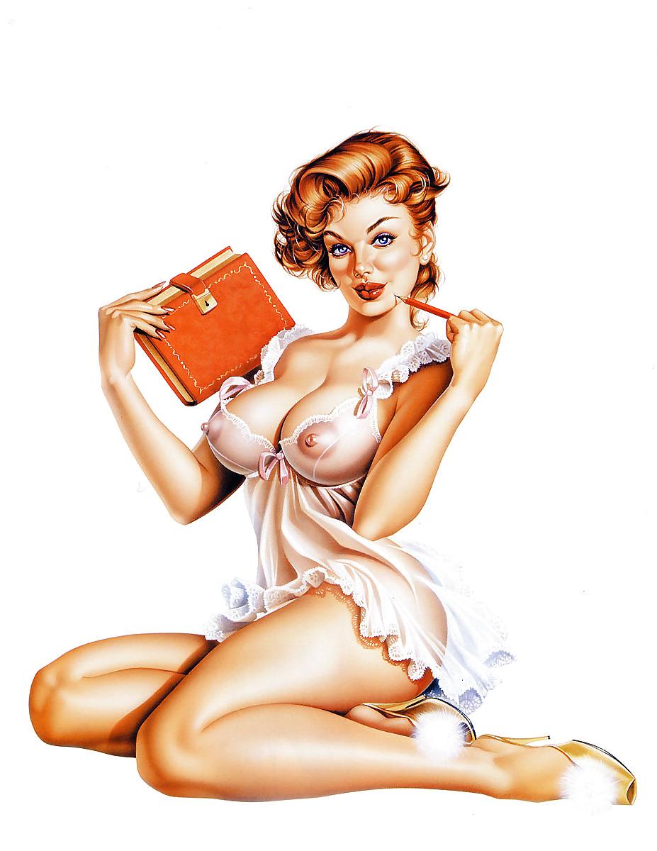 25P Erotic Art - Pinups -  Work by Armando Huerta