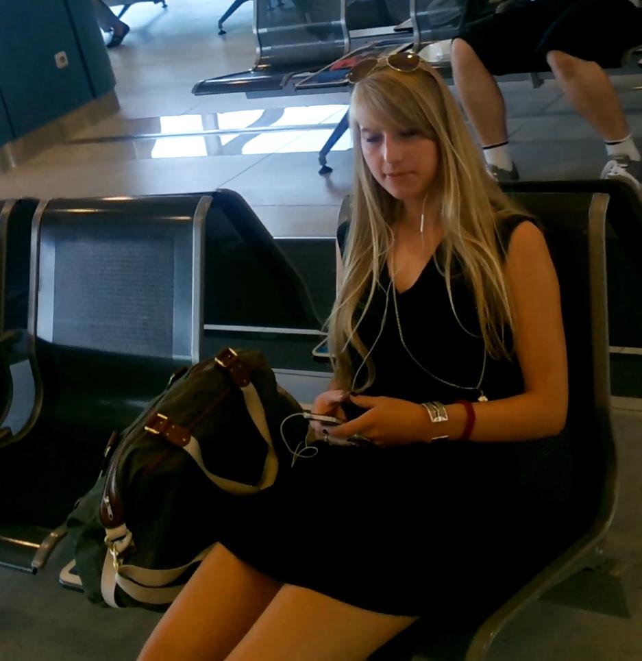 21P Czech blondie in short dress
