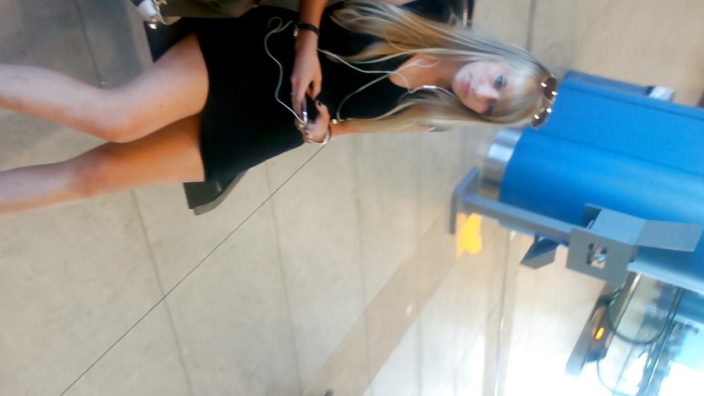 21P Czech blondie in short dress