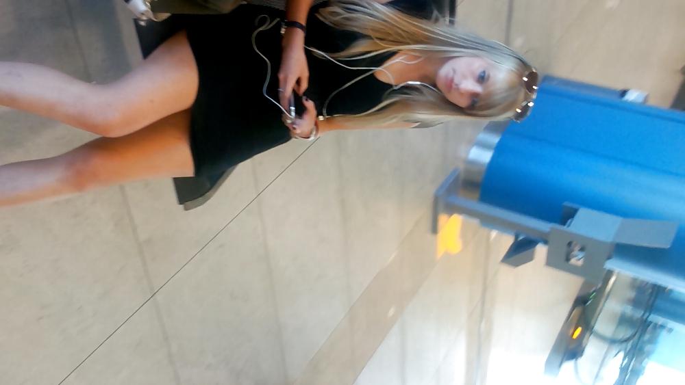 21P Czech blondie in short dress