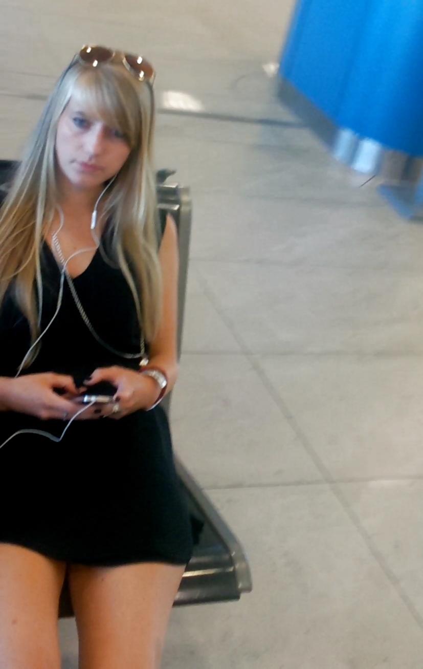 21P Czech blondie in short dress
