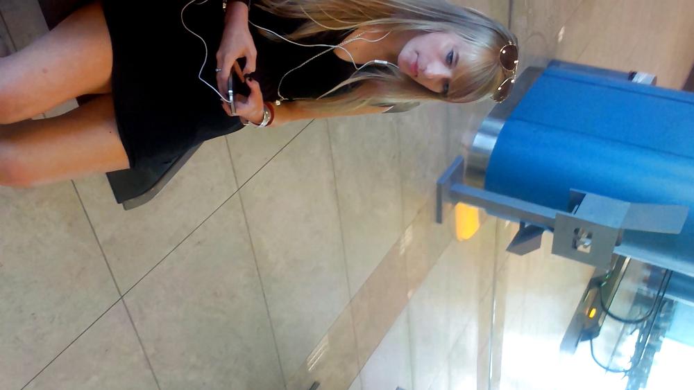 21P Czech blondie in short dress