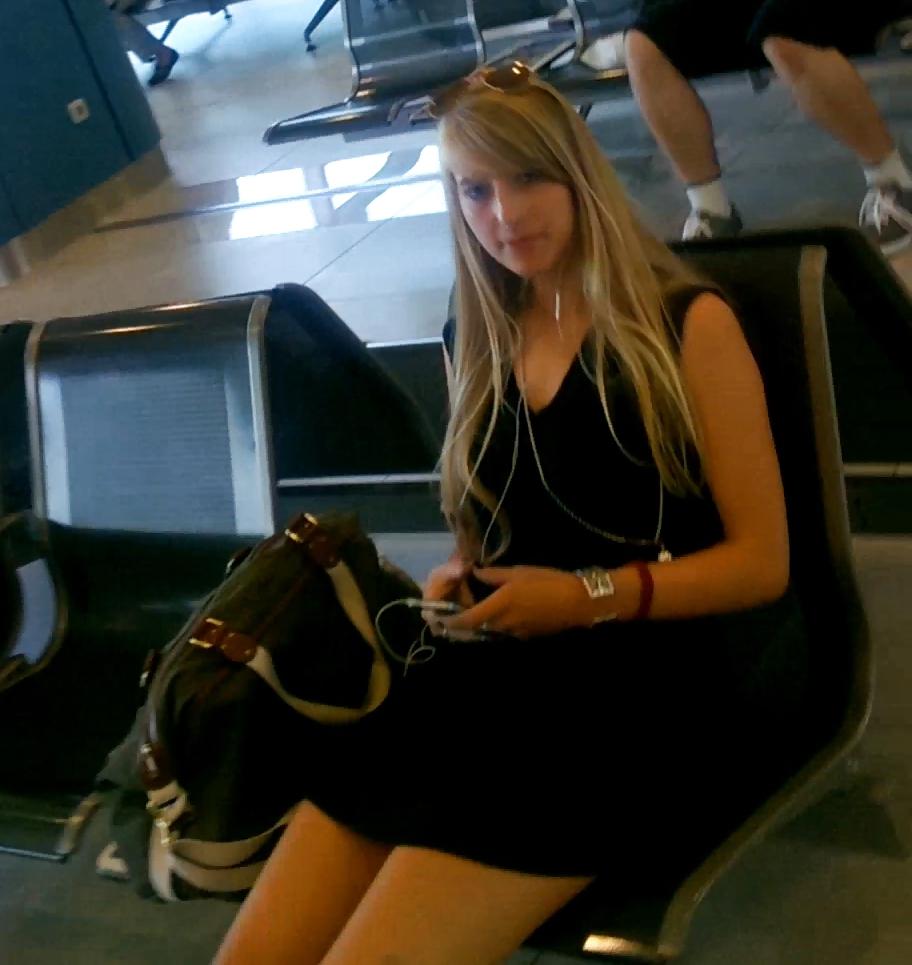 21P Czech blondie in short dress