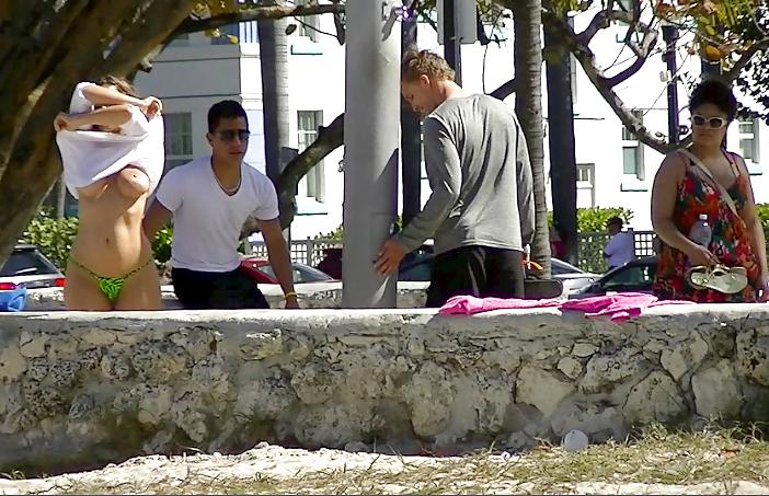25P Exhibitionist Wives Teasing  In Public Places - 2