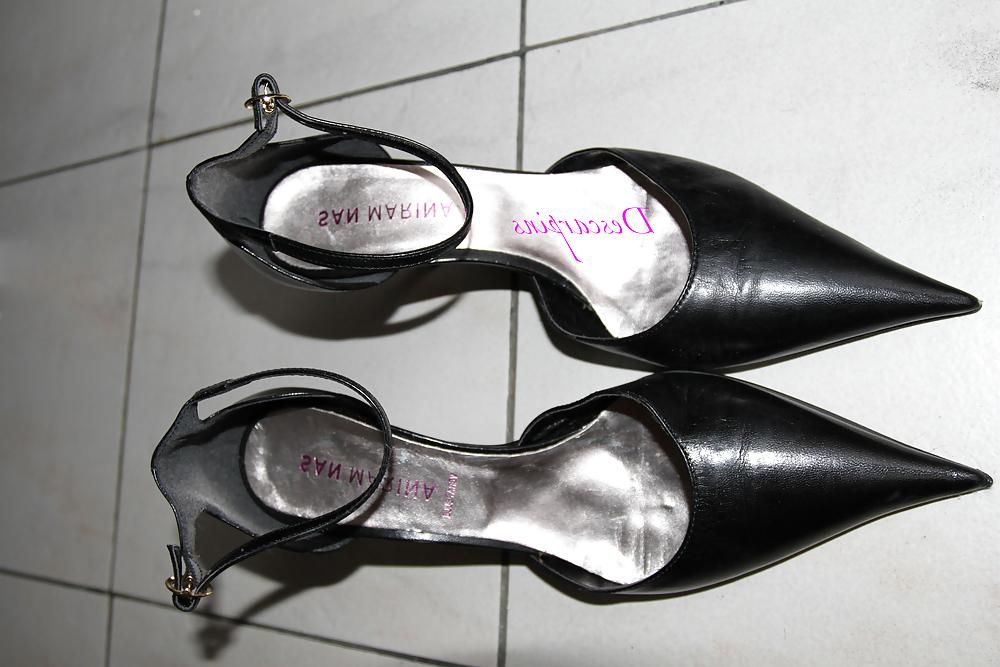 15P My wife in her High Heels Ankle Strap