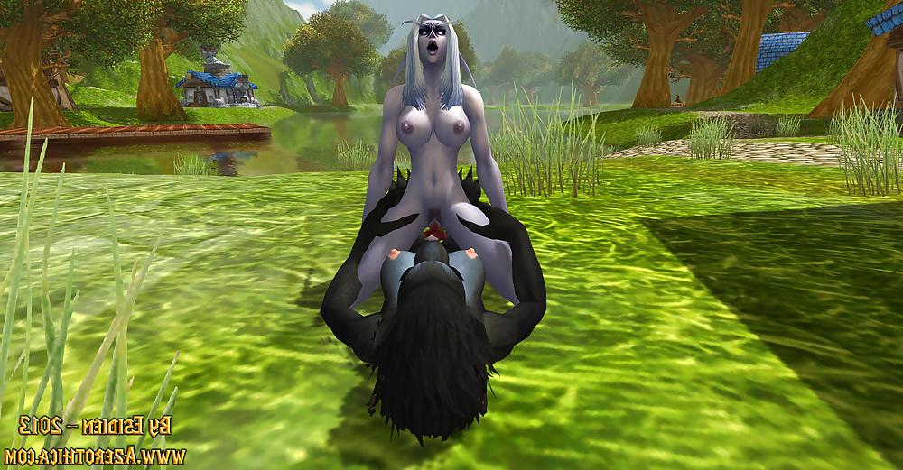 5P Warcraft Porn - Night Elf Female & Worgen Futa