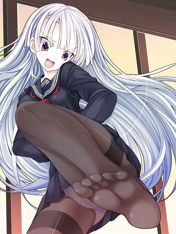 10P Pantyhose and feet hentai #6