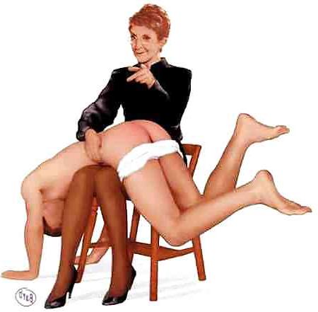 20P Erotic art of Barbara OToole Female Led Spanking-