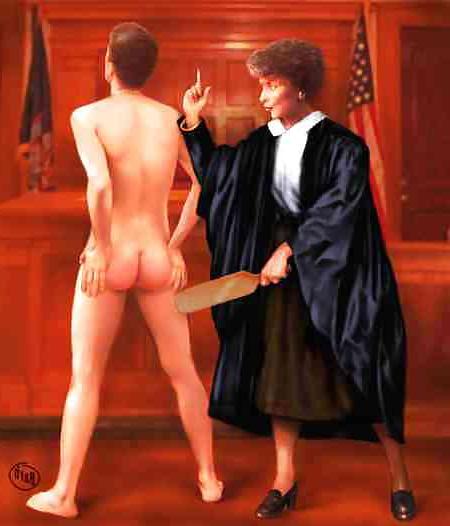 20P Erotic art of Barbara OToole Female Led Spanking-