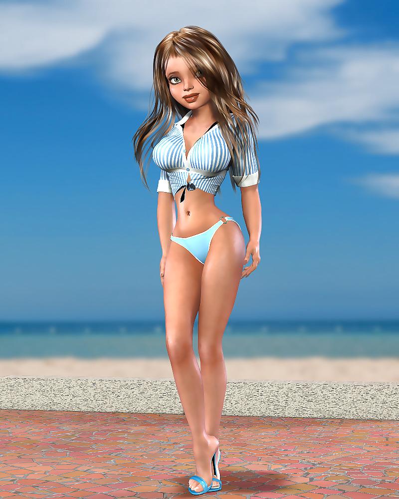 25P Cheezecake 3D toon art