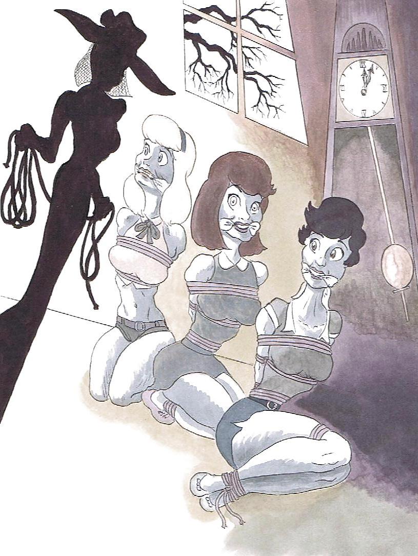 19P Pin up girls in bdsm artworks of Snap Dragon