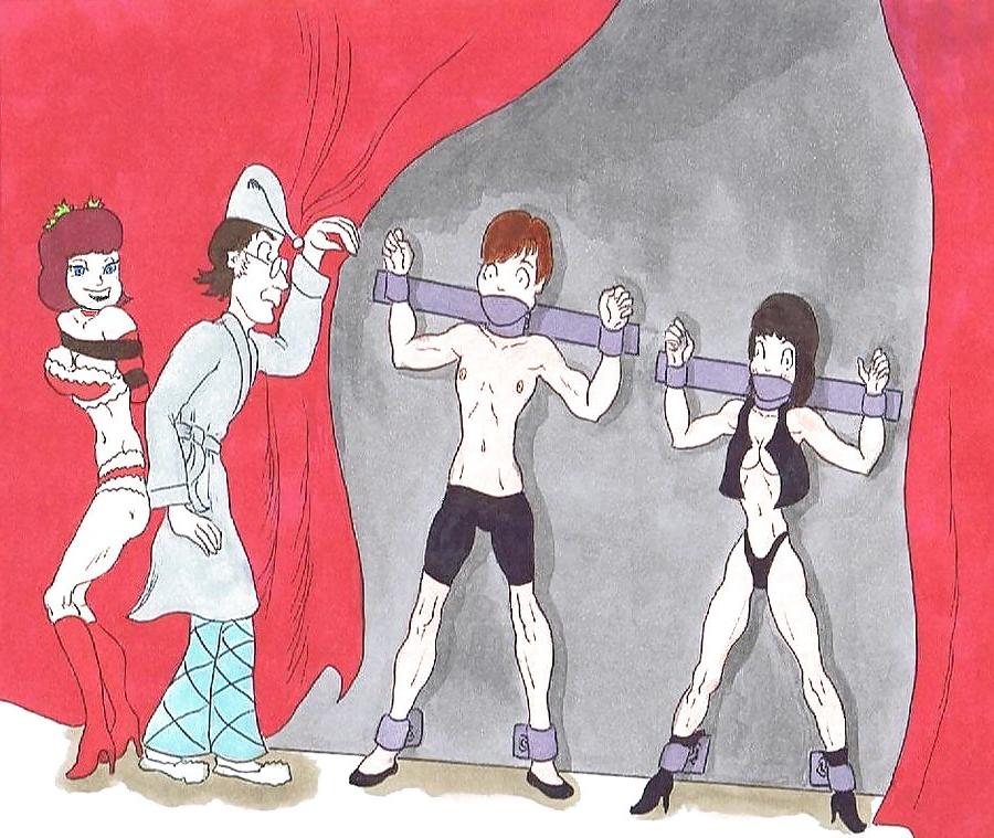 19P Pin up girls in bdsm artworks of Snap Dragon